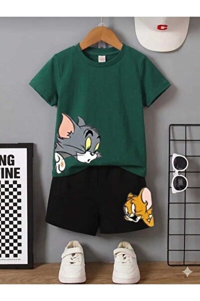 Nice Clothes Summer Children's T-Shirt Shorts Unisex (Tom and Jery)