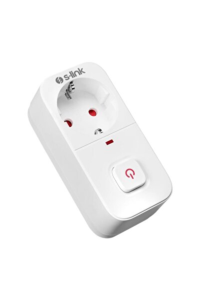 S-LINK Bykalite SL-010 16A/250V 750 Joule Anahtarlı Isıya Duyarlı Devre ve Akım Korumalı Tekli Priz