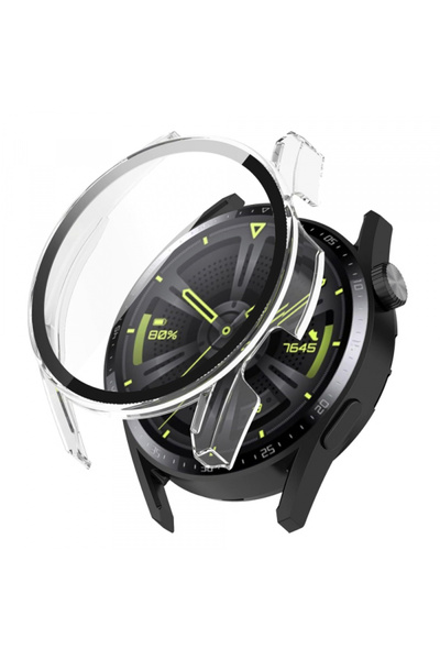 Techsuit Protectie pentru Huawei Watch 46 mm, Techsuit, Plastic, Transparent
