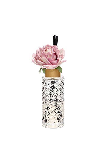 Missi Kristal Gül Serisi- Şeffaf Cam/ Gold Kapak/ Manolya Oda Kokusu