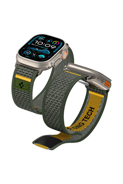 Spigen Λουράκι για Apple Watch Ultra, Spigen, Σιλικόνης, Πράσινο