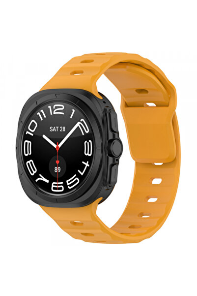 Techsuit Λουράκι για Galaxy Watch 7 Ultra, Techsuit, Σιλικόνης, Μαύρο