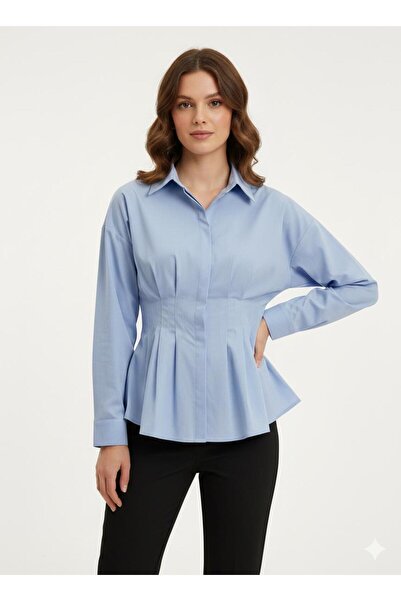 SALTİX Πλισέ Γυναικείο Πουκάμισο