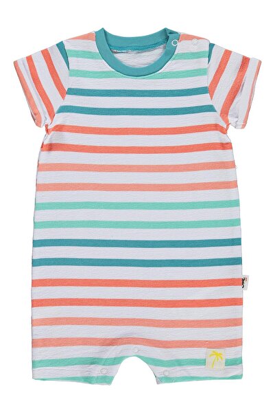 Civil Baby Ριγέ φόρμα 6-18 μηνών - Λευκό