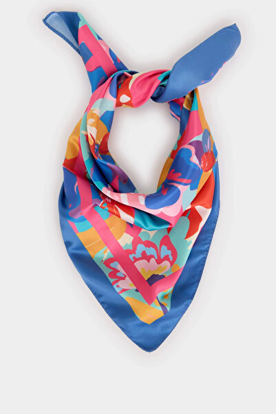 DeFacto W9842AZKR1 وشاح نسائي متعدد الألوان مزين بالزهور