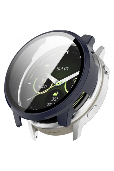 Techsuit Protectie pentru Garmin Watch 41 mm, Techsuit, Plastic, Dark Blue