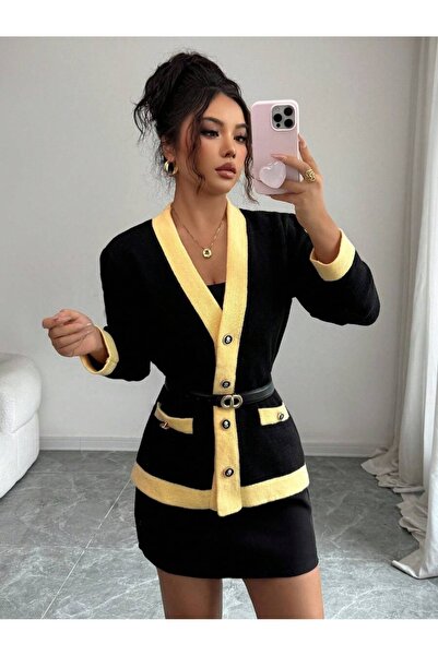 Iuliashop Adela Knitted Cardigan Black - S