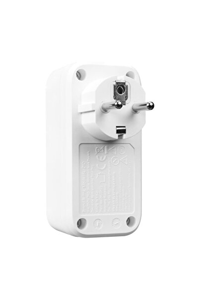 S-LINK Bykalite SL-010 16A/250V 750 Joule Anahtarlı Isıya Duyarlı Devre ve Akım Korumalı Tekli Priz