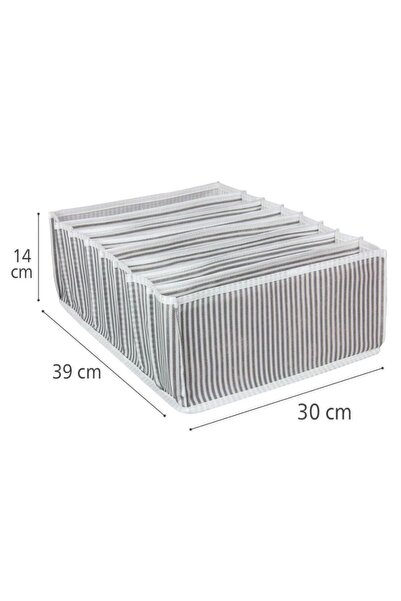 Bluendy Οργανωτής ακορντεόν με διαχωριστικά συρταριών, γκρι ριγέ, πτυσσόμενος...