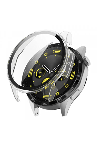 Techsuit Protectie pentru Huawei Watch 46 mm, Techsuit, Plastic, Transparent