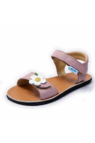 DODO SHOES Sandale copii barefoot Luna Wild Flower, Culoare Cameo, piele natu...