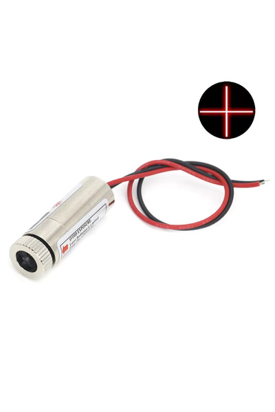 Choice10 12MM-3V-5V Cross 650nm 5mW Red Point / Line / Cross Laser Module Hea...