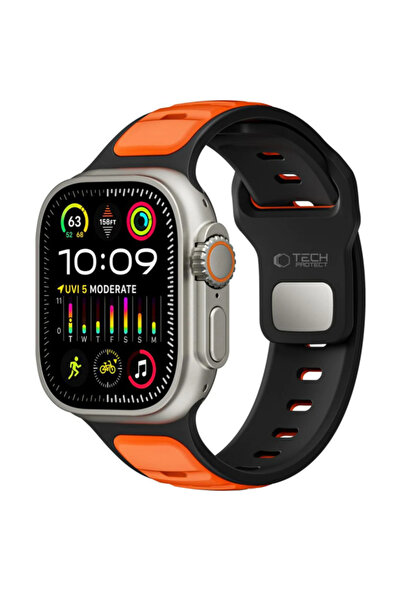 Tech-Protect Θήκη για Apple Watch, Tech-Protect, Σιλικόνης, Μαύρο