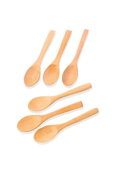 BALSA BLS 16B Kahverengi Ahşap Kaşık Seti 6'lı 16 cm