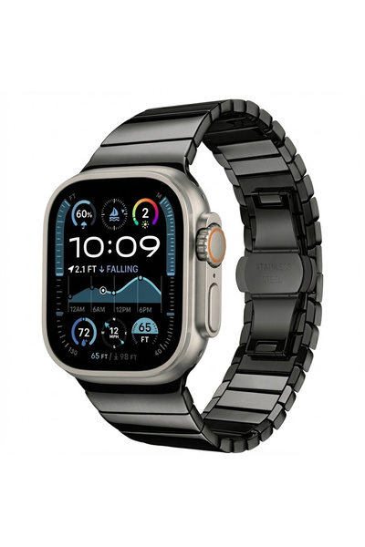 Techsuit Λουράκι για Apple Watch, Techsuit, Ατσάλινο, Μαύρο