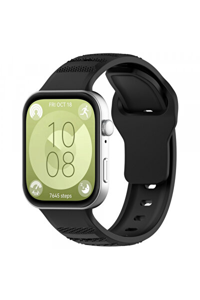 Techsuit Λουράκι για Huawei Watch Fit, Techsuit, Σιλικόνης, Μαύρο