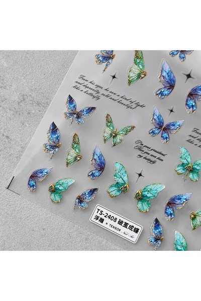 Belora Autocolante holografice 3D pentru unghii cu stele