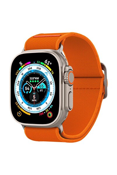 Spigen Λουράκι για Apple Watch Ultra, Spigen, Ατσάλινο, Πορτοκαλί
