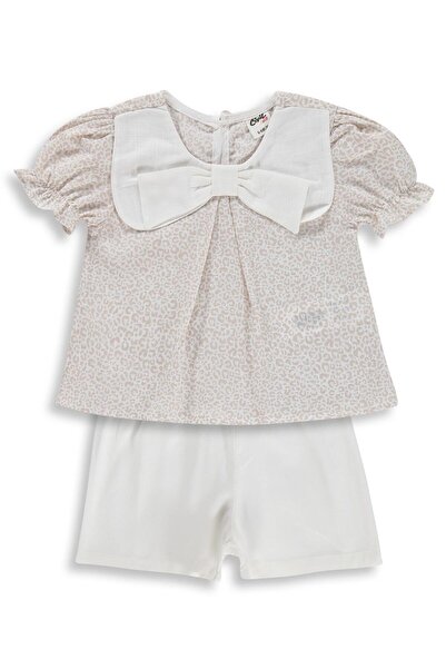 Civil Baby Yaka Fiyonklu 6-18 Ay Takım - Kahverengi