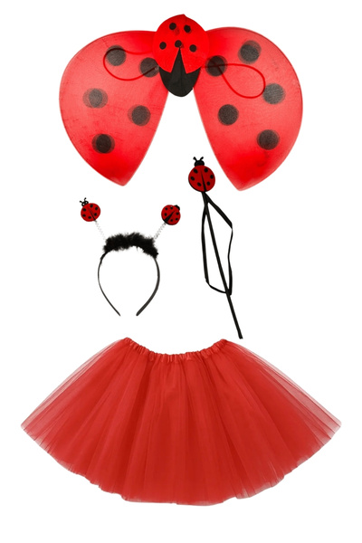 ReilaParty Σετ στολής Πασχαλίτσας - Φτερό, Ραβδί, Κορώνα και Φούστα με Τουτού...