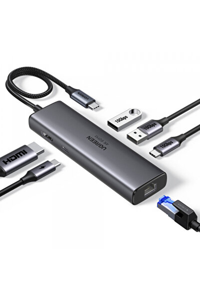 OEM Διανομέας USB-C UGREEN Cm512 (45000), 2 x USB-A 3.2 - 2 x USB-C - 1 x HDM...