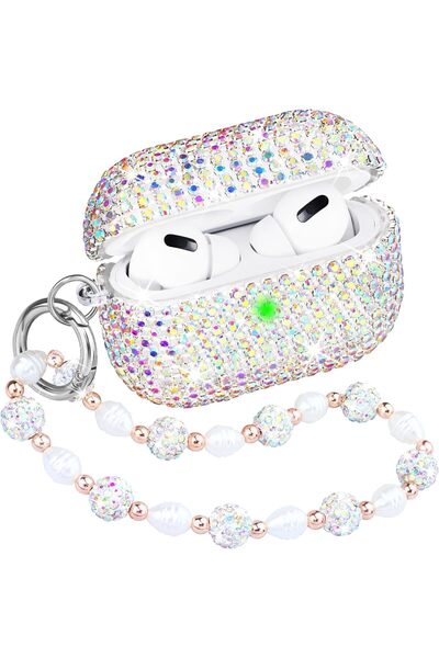 Earbuds Θήκη AirPods Pro 2 & 1 με Κρύσταλλα, Γκλίτερ, 360 °   Προστασία, Περι...