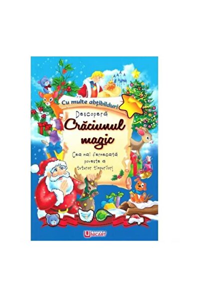 unicart Илюстрована книга Вълшебната Коледа с истории и стикери