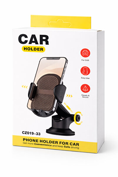 Erhan Καθολική Βάση Κινητού Αυτοκινήτου, Βάση με Βεντούζα, 360° °   Περιστρεφ...