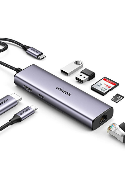 OEM UGREEN - Σταθμός Σύνδεσης Cm512 (90568) - USB-C σε USB-C, 2x USB, HDMI 4K...