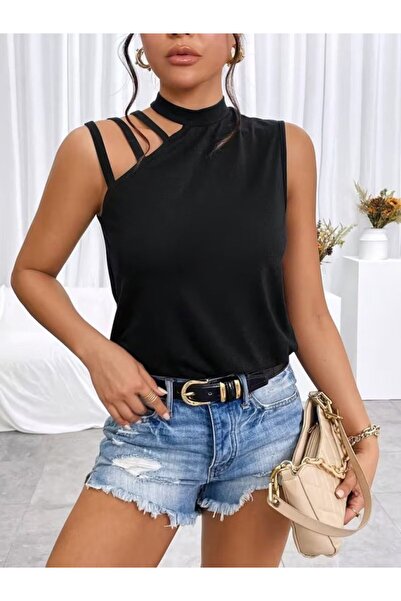 Kokosh moda Γυναικεία μπλούζα από βισκόζη με λεπτομέρεια στους ώμους και ημι-...