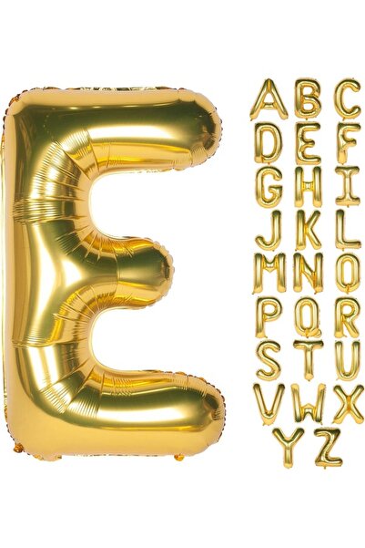 Genierc Letter Balloons 40 Inch Foil Gold E