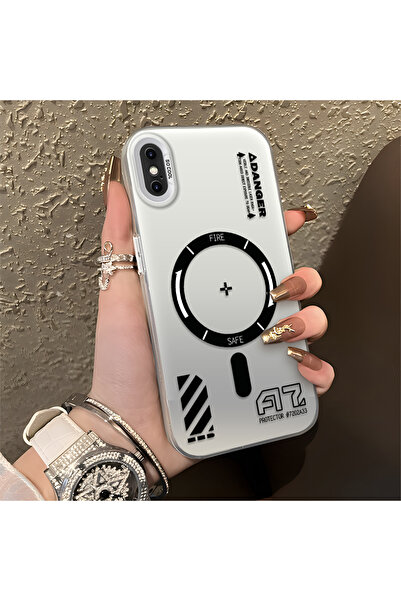 Hontinga iPhone XS Max Uyumlu Silikon Kenar Sert Arka Anti Düşme Telefon Kılı...