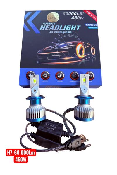 Led Becuri Auto H7 450W 60000 Lm