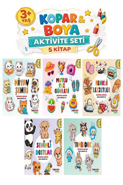 The Kitap Kopar Boya Aktivite Seti (5 Kitap)