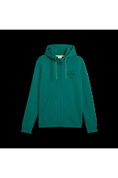 Puma AMF1 Απαραίτητο Ανδρικό Μπουφάν με Κουκούλα, Πράσινο Φούτερ