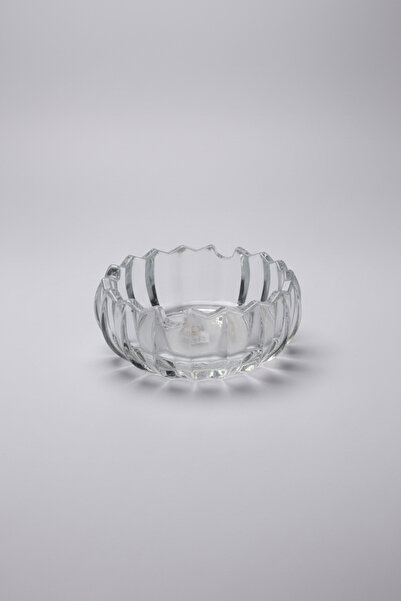 İpek Porselen Μοντέρνας Σχεδίασης Διαφανές Γυάλινο Τασάκι 12 εκ.