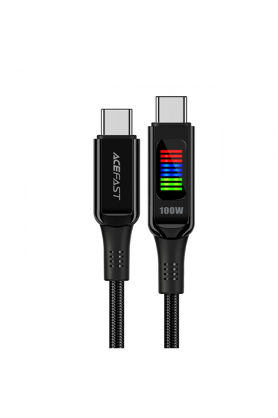 Acefast Cablu Date si Incarcare USB-C - USB-C C7-03, 100W, 1.2m, Negru