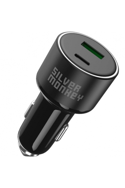 OEM Silver Monkey Sma014 Φορτιστής Αυτοκινήτου, 100W, 3A, 1 Θύρα USB-A - 1 Θύ...
