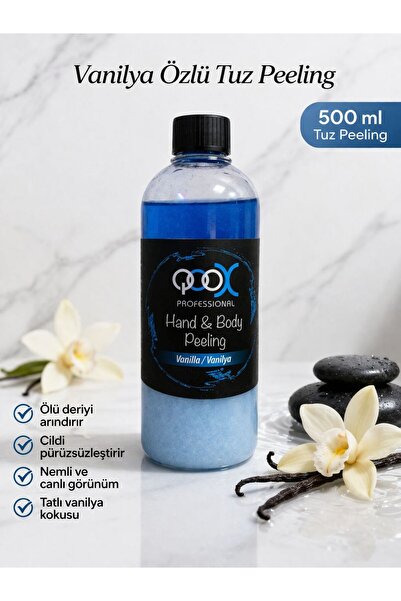 PolenPlus El ve Vücut Bakım Tuz Peeling Vanilya 500 ML