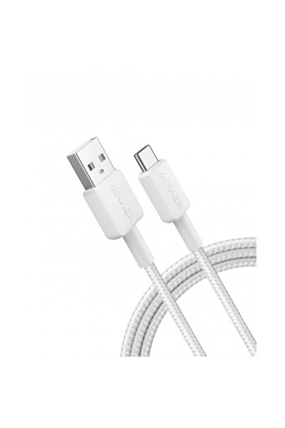Anker Cablu Date si Incarcare USB-A - USB-C 322, 18W, 1.8m, Alb A81h6g21