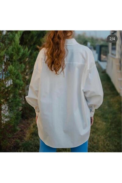 Kırık Beyaz Tunik Gömlek