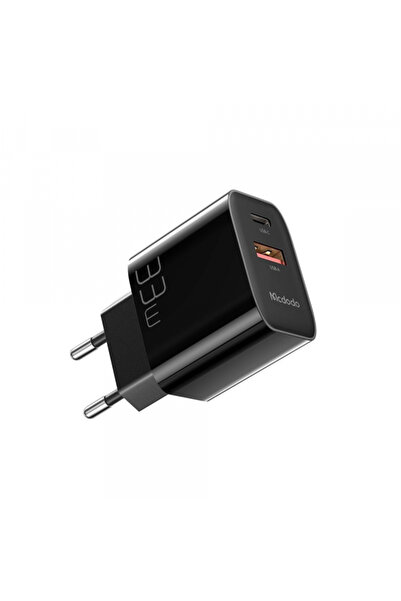 OEM McDodo Ch-0921 Τροφοδοτικό, 33W, 3A, 1 Θύρα USB-A - 1 Θύρα USB-C, Μαύρο