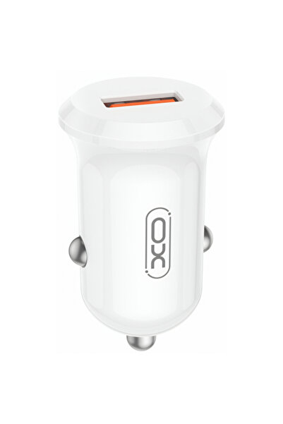 OEM XO Design Φορτιστής Αυτοκινήτου Cc68, 18W, 3A, 1 Θύρα USB-A, Λευκό