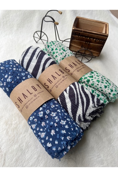 shalby Σάλι με μοτίβο τουρκικής ενδυμασίας (ΣΕΤ 3 ΤΕΜΑΧΙΩΝ)