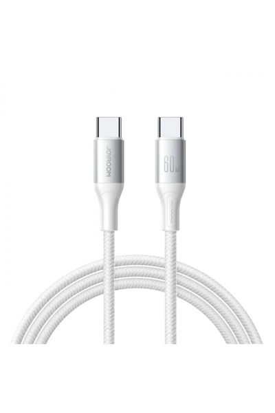 OEM Cablu Date si Incarcare USB-C - USB-C Joyroom S-A28 Flash, 60W, 1m, Alb