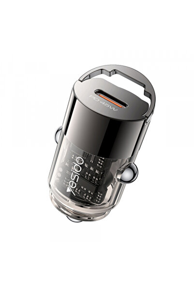 OEM Yesido Y67 Φορτιστής Αυτοκινήτου, 45W, 3A, 1 X USB-C, Μαύρο