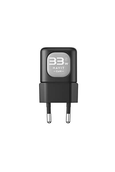 OEM Havit - Φορτιστής τοίχου (Uc230 Eu) - USB-C, USB, 33W - Μαύρο / Γκρι