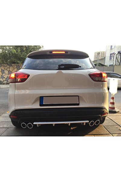 OTO H.İ.T. RENAULT CLİO 4 STATİON UYUMLU BODY KİT DİFÜZÖR 4 ÇIKIŞ YUVARLAK GR...