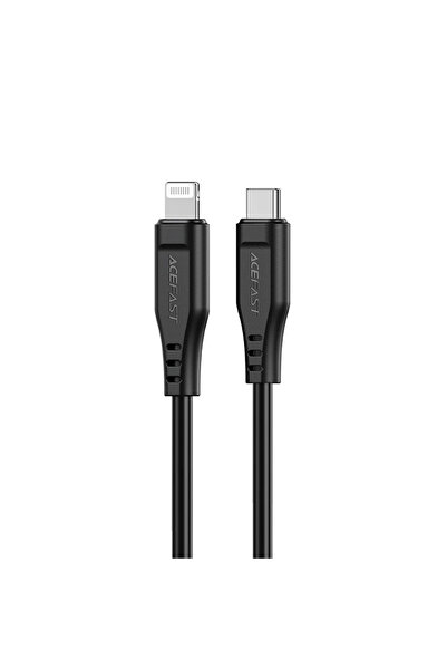 CLICK Cablu de date/incarcare Click, Type-C la Lightning, 30W, 3A, Încărcare rapidă, 1.2m - Negru