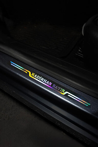 Home İsime Özel Araba Aynalı Kapı Eşiği Universal 4'lü Set